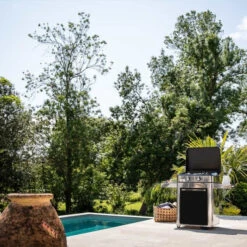 Plancha à Gaz Sur Chariot - Combo ENOSIGN 65 Inox & Noir -Eno Bbq Boutique 57028385 a4 combo plancha enosign 65 inox et noir eno