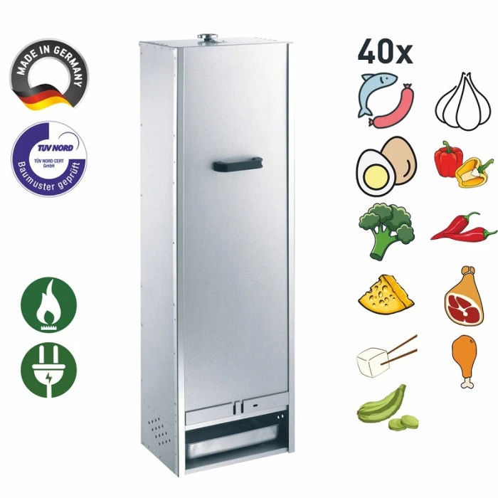 Fumoir Peetz Acier Aluminé Porte Amovible - L 39 X P 28 X H 120 Cm 2 Fumoir Peetz Acier Aluminé Porte Amovible - L 39 X P 28 X H 120 Cm – Image 2