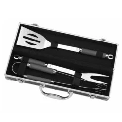 Malette 3 Ustensiles Pour Barbecue Ou Plancha Le Marquier - Gris
