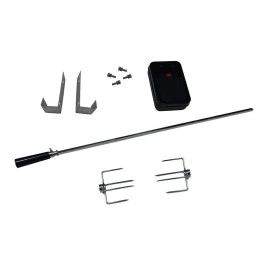 Tournebroche Rôtissoire + Moteur Pour Barbecue à Gaz Barbecook 1 Tournebroche Rôtissoire + Moteur Pour Barbecue à Gaz Barbecook