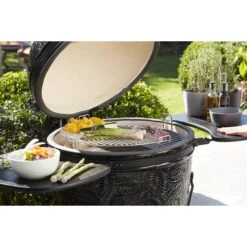 BARBECOOK Set De Cuisson Divide & Conquer Pour Kamado Avec Grille De 46cm Dont Kamal -Eno Bbq Boutique bc acc 7440 set grilles cuisson kamado barbecook kamal 53cm cuisine 2