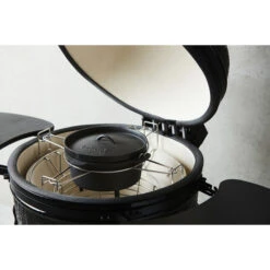 BARBECOOK Set De Cuisson Divide & Conquer Pour Kamados Avec Grille 53cm Kamal Ou K24 -Eno Bbq Boutique bc acc 7441 set cuisson kamado barbecook kamal 59cm cocotte