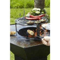 Brasero Plancha Barbecook Nestor Original - Acier Noir Galvanisé -Eno Bbq Boutique bc woo 6022 brasero barbecook nestor original acier galvanise grille nourriture