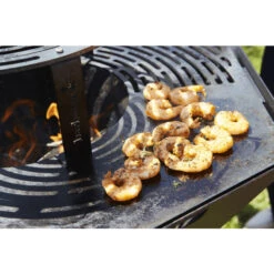 Brasero Plancha Barbecook Nestor Original - Acier Noir Galvanisé -Eno Bbq Boutique bc woo 6022 brasero barbecook nestor original acier galvanise nourriture plaque