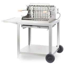 Barbecue à Charbon Le Marquier Exclusive Mendy + Chariot - Inox
