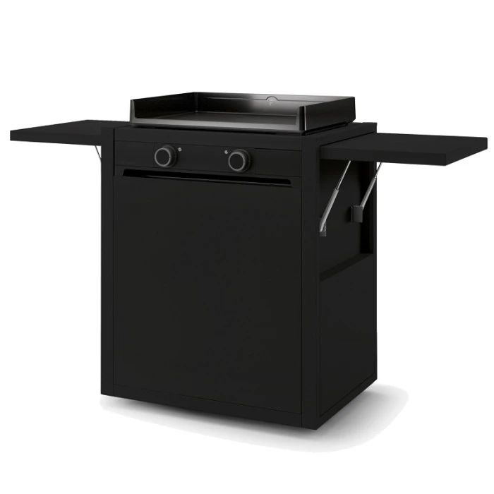 Pack Plancha à Gaz Forge Adour MODERN 60 Acier Noir + Chariot 1 Pack Plancha à Gaz Forge Adour MODERN 60 Acier Noir + Chariot