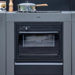 Modulo Cuisinière Four Et Plaque - Gris Acier - Cuisine D'extérieur ENO 8 Modulo Cuisinière Four Et Plaque - Gris Acier - Cuisine D'extérieur ENO -Eno Bbq Boutique mod7005 cuisiniere modulo gris cuisine exterieur eno ambiance