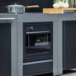 Modulo Cuisinière Four Et Plaque - Gris Acier - Cuisine D'extérieur ENO 9 Modulo Cuisinière Four Et Plaque - Gris Acier - Cuisine D'extérieur ENO -Eno Bbq Boutique mod7005 cuisiniere modulo gris cuisine exterieur eno ambiance 3