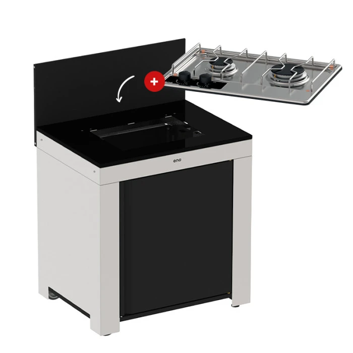 Modulo Table De Cuisson Master 2 Brûleurs - Coloris Inox Et Noir - Pour Cuisine D'extérieur ENO 9 Modulo Table De Cuisson Master 2 Brûleurs - Coloris Inox Et Noir - Pour Cuisine D'extérieur ENO – Image 9