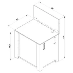 Modulo Pour Poser Une Plancha - Coloris Inox Et Noir - Cuisine D'extérieur ENO -Eno Bbq Boutique modulo inox noir plancha cuisine exterieur eno 4 min
