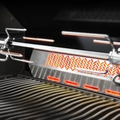 Rôtissoire Inox Pour Barbecue Napoleon Prestige PRO 500 Et Lex 485 -Eno Bbq Boutique p500rsib pro500 pro665 pro825 rear rotisserie burner 1