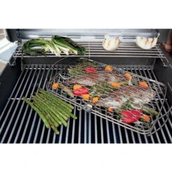 Grille De Barbecue Pour Poisson Weber En Acier Inoxydable - Grand Modèle -Eno Bbq Boutique panier a poissons weber grand modele