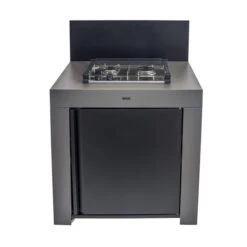 Modulo Table De Cuisson Master 2 Brûleurs - Coloris Gris Cargo - Pour Cuisine D'extérieur ENO -Eno Bbq Boutique pmod7006 2 cuisine exterieur modulo master 2 gris cargo eno