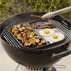 Support Multi-cuisson Plancha / Grille En Fonte Pour Système Gourmet GBS - WEBER -Eno Bbq Boutique support cuisson multi fonctions gourmet bbq system 3